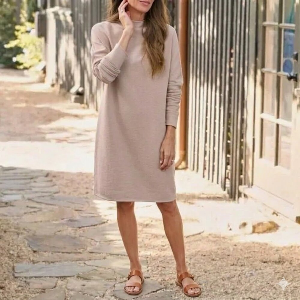 Frank & Eileen Izzie Funnel Neck Dress Mini Length M
